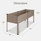 Best Choice Products 72x24x30in Non Toxic Elevated Galvanized Metal Garden Bed Corner Protectors